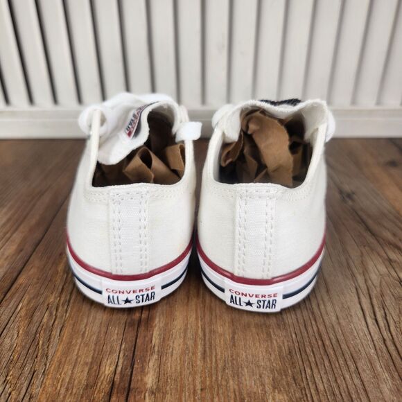 Converse Chuck Taylor All Star Infant Size 9 Optical White Canvas Shoes 7J256 - Picture 5 of 11